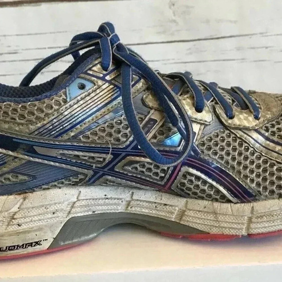 ASICS Women T3R5N Duomax GT-1000 Gel Gray Blue Athletic Running Shoes Size 8 - Picture 6 of 12